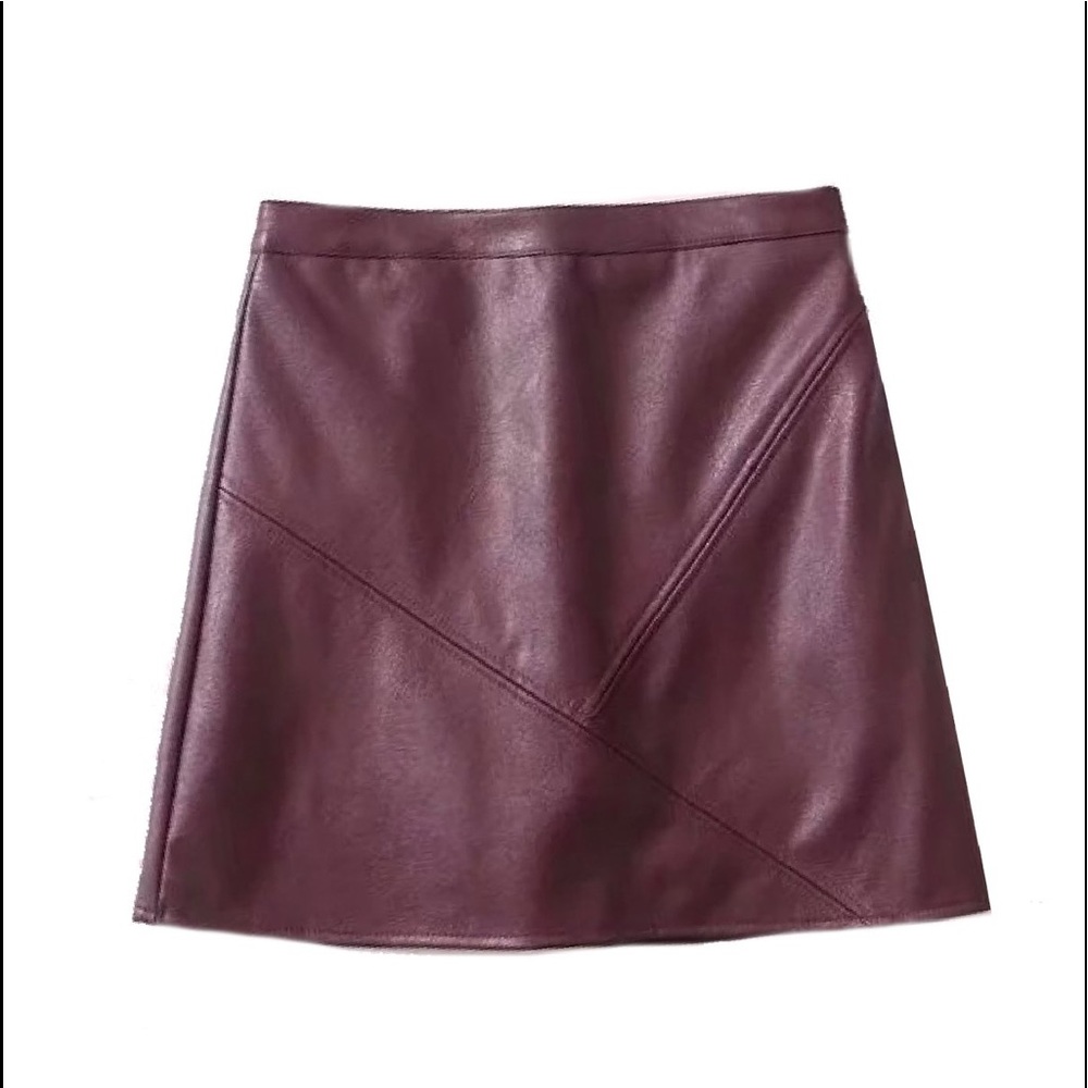 Goodnight Macaroon Peyton Faux Leather Mini Skort
